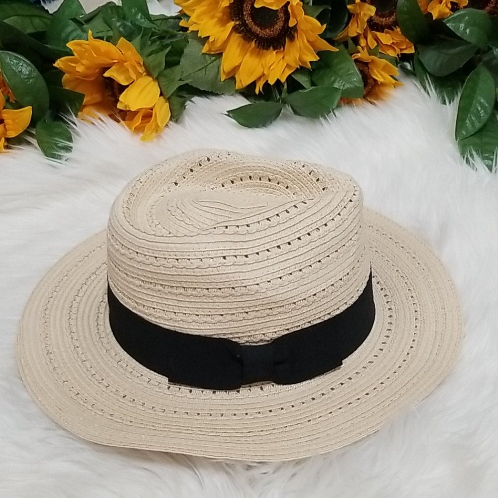 Banana Republic Neutral Fedora Hat - Picture 2 of 3